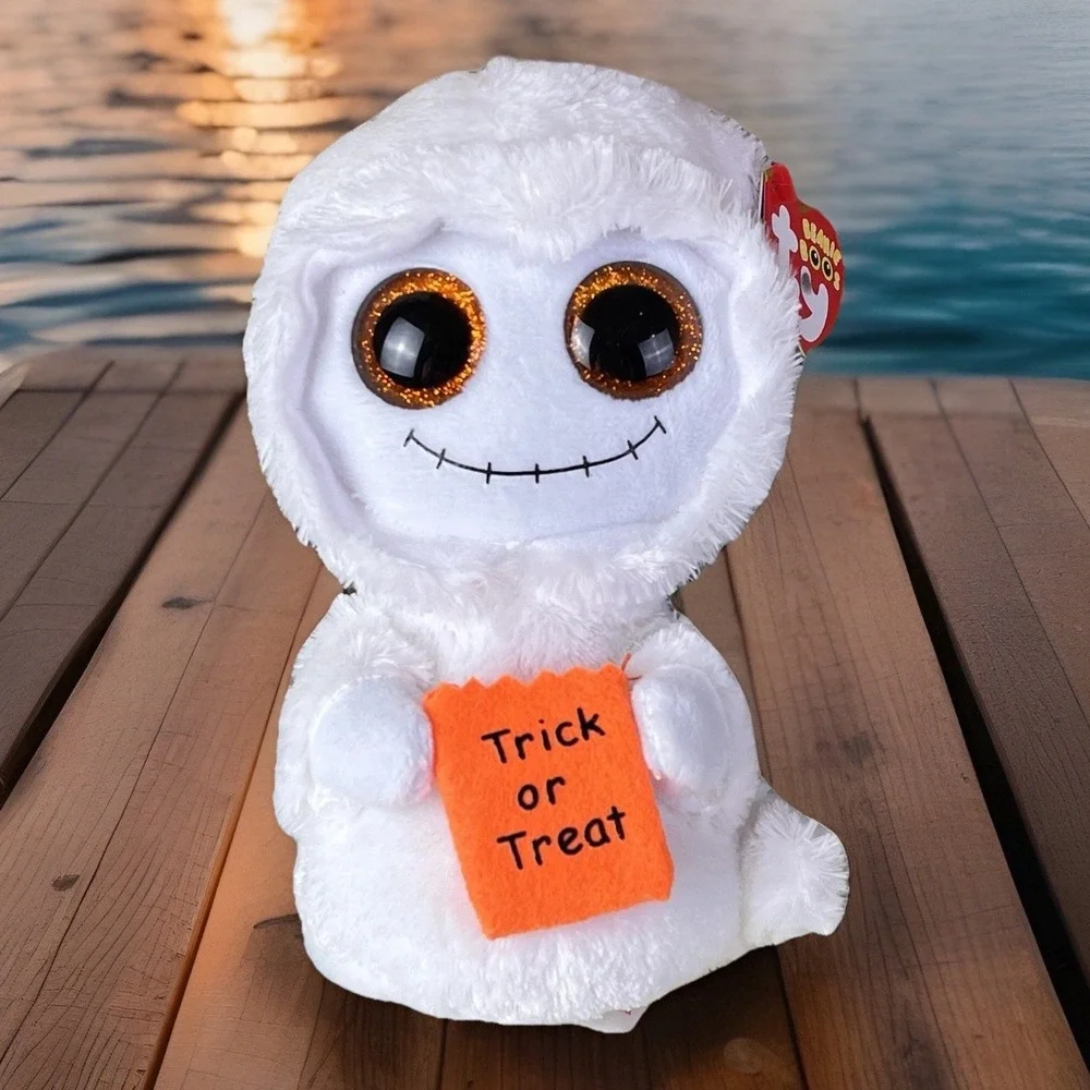Ty Beanie Boos MIST the Ghost Halloween Trick Or Treat 2016 with Tags TySilk